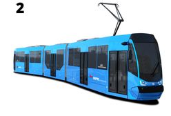 Wrocław. Tramwaje, wiadomo, niebieskie. Pomkną po szynach jak w piosence