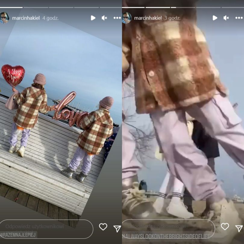 Marcin Hakiel pozuje z ukochaną. Pochwalił się romantycznymi ujęciami