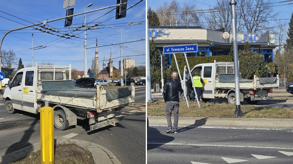 Kierowca pojazdu dostawczego przejechał przez skrzyżowanie, na którym doszło do wypadku