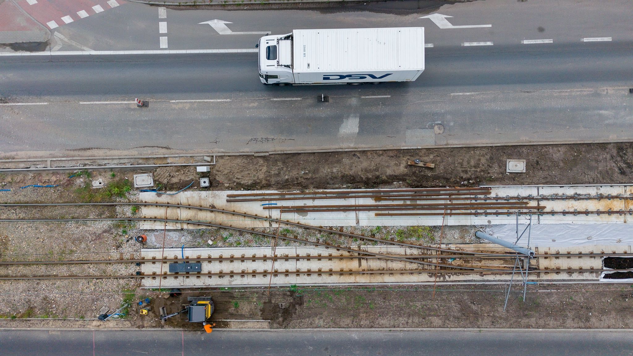 Trwają prace na torowisku na ul. Kościuszki