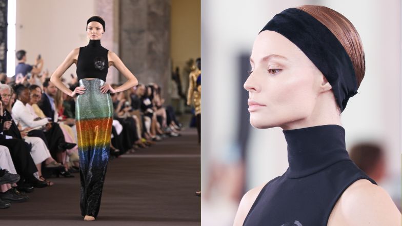 Magdalena Frąckowiak wróciła na wybieg! Poszła w pokazie Schiaparelli