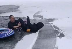 Wskoczył do lodowatej wody. Uratował dziecko. Ludzie rozpoznali bohatera