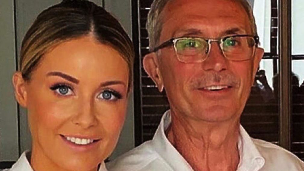 Małgorzata Rozenek z ojcem Stanisławem Kostrzewskim 