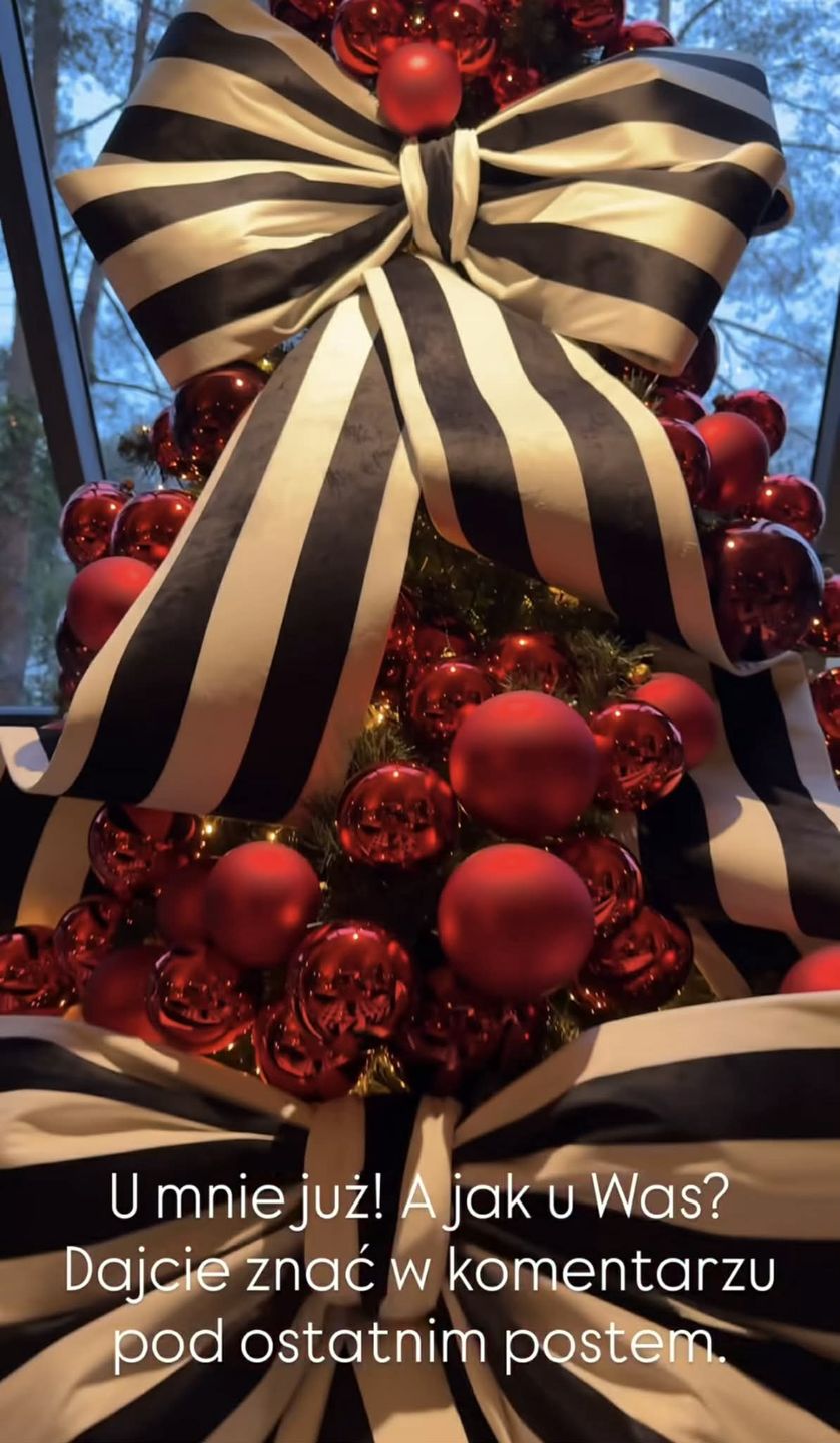 Joanna Przetakiewcz już udekorowała willę na święta