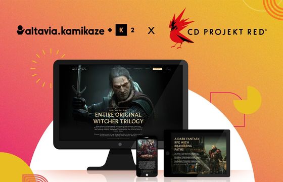 Altavia Kamikaze + K2 z CD Projekt Red odświeżają serwis "Wiedźmina"