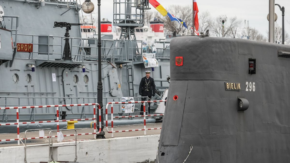 ORP Grom i ORP Bielik w porcie