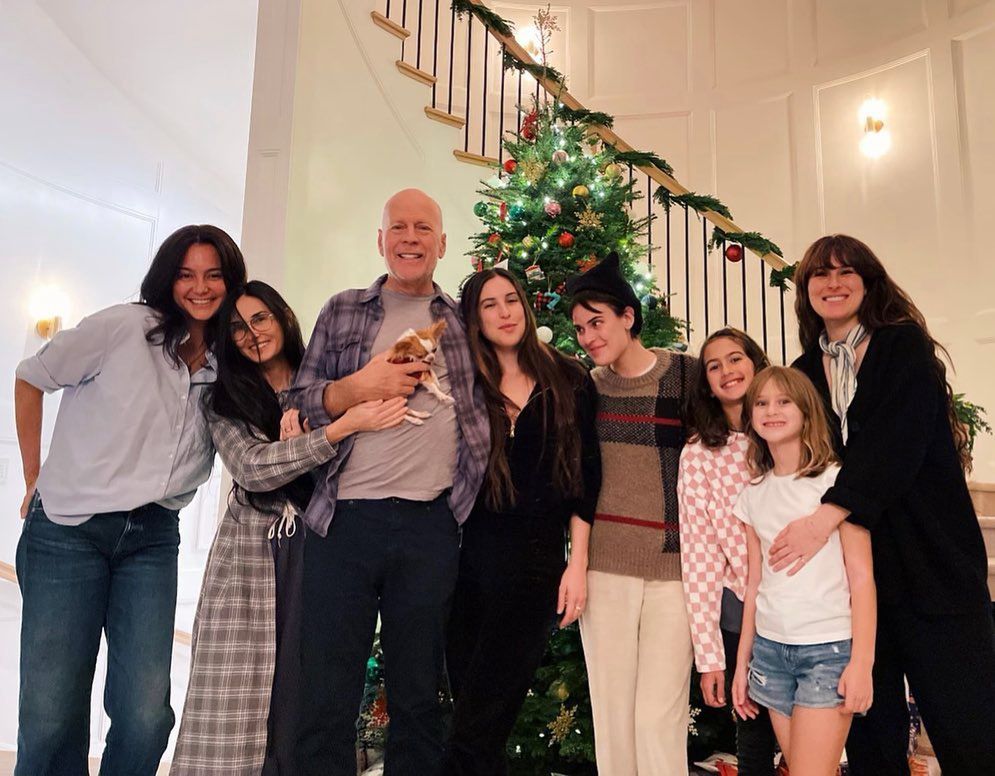 Rodzinne spotkanie Demi Moore i Bruce'a Willisa