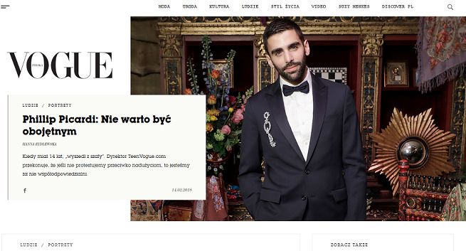 Polski „Vogue” w internecie: elegancki, tradycyjny, bez zalewu reklam (opinie)