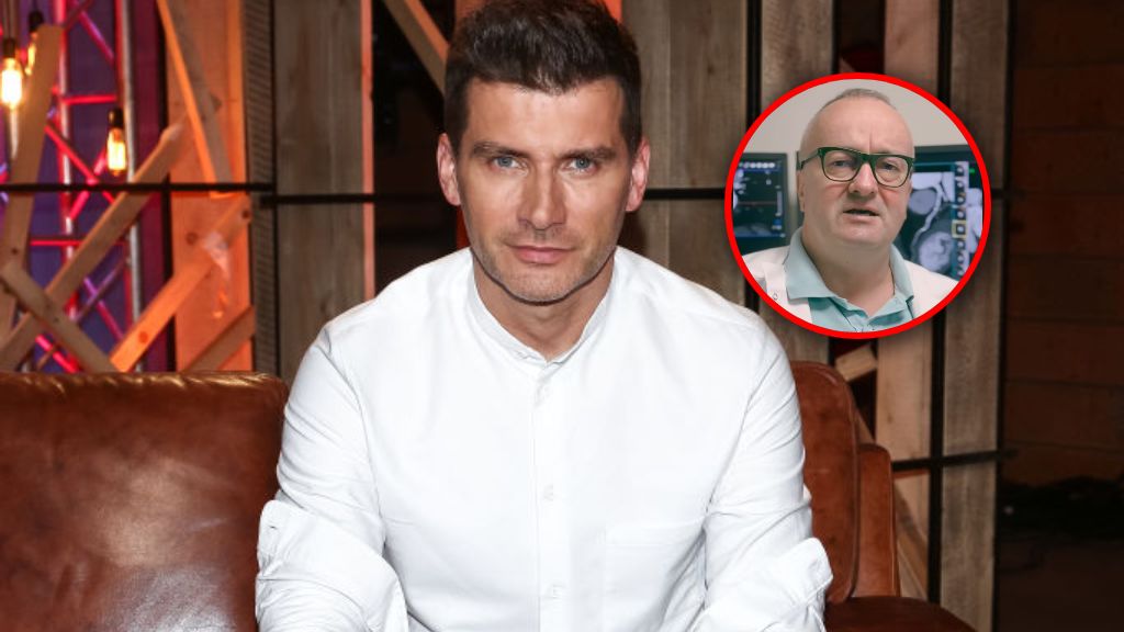 Tomasz Kammel, w kółku: fizyk medyczny Paweł Banyś