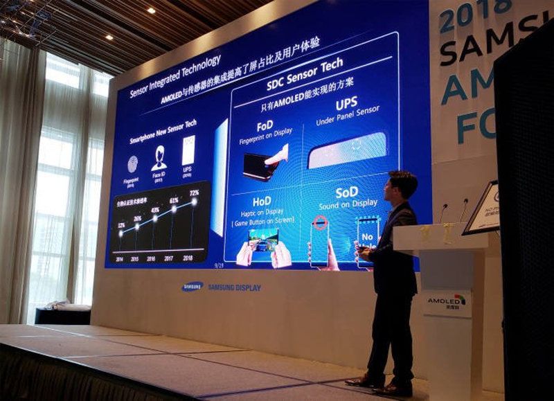 Nowe ekrany Samsunga będą mogły być zintegrowane z sensorami