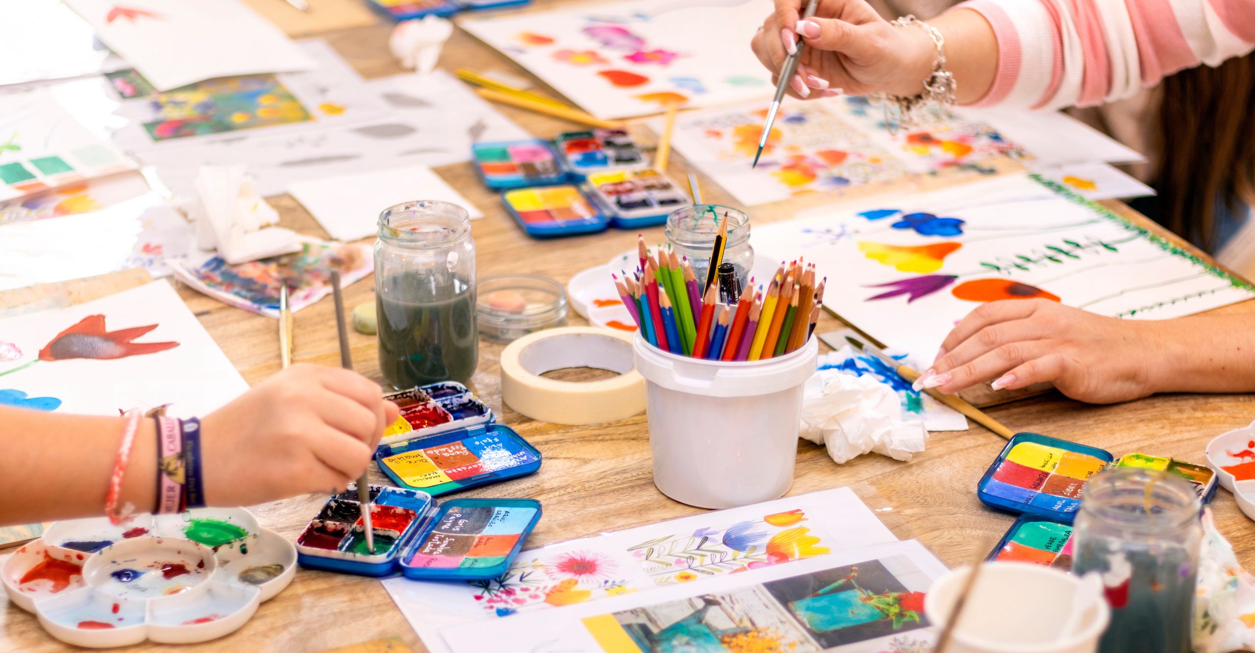 Painting Workshop. Artwork workplace with creative accessories. School supplies. Banner.
paint, painting, workshop, lifestyle, school, hobby, art, indoor, creativity, artist, drawing, studio, creative, brush, paintbrush, painter, education, easel, draw, happy, people, colours, girl, woman, person, artistic, female, children, work, class, student, craft, picture, learning, group, young, canvas, cute, inspiration, activity, board, childhood, home, paint, painting, workshop, lifestyle, school, hobby, art, indoor, creativity, artist, drawing, studio, creative, brush, paintbrush, painter, education, easel, draw, happy, people, colours, girl, woman, person, artistic, female, children, work, class, student, craft, picture, learning, group, young, canvas, cute, inspiration, activity, board, childhood, home