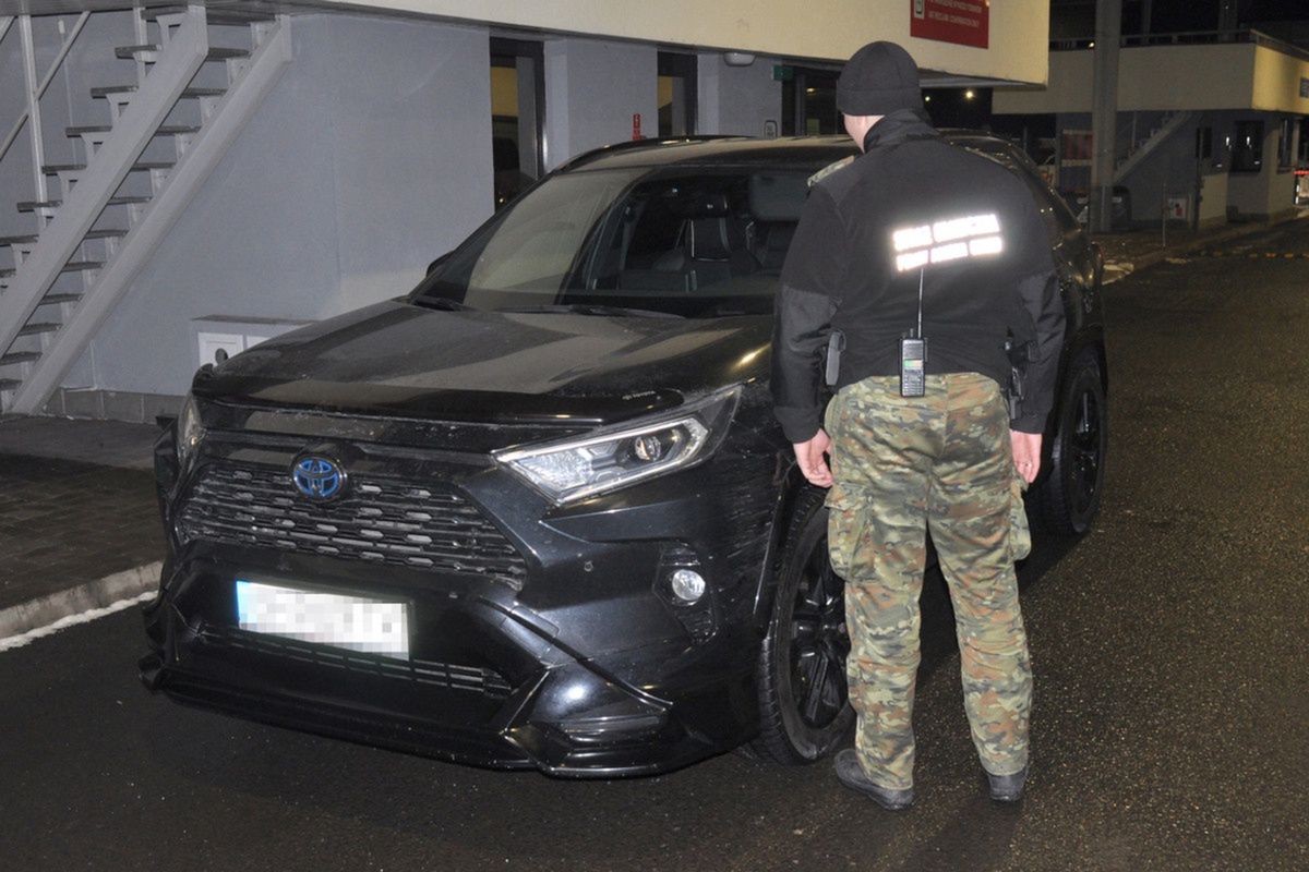 Skradziona toyota rav4 zatrzymana na granicy
