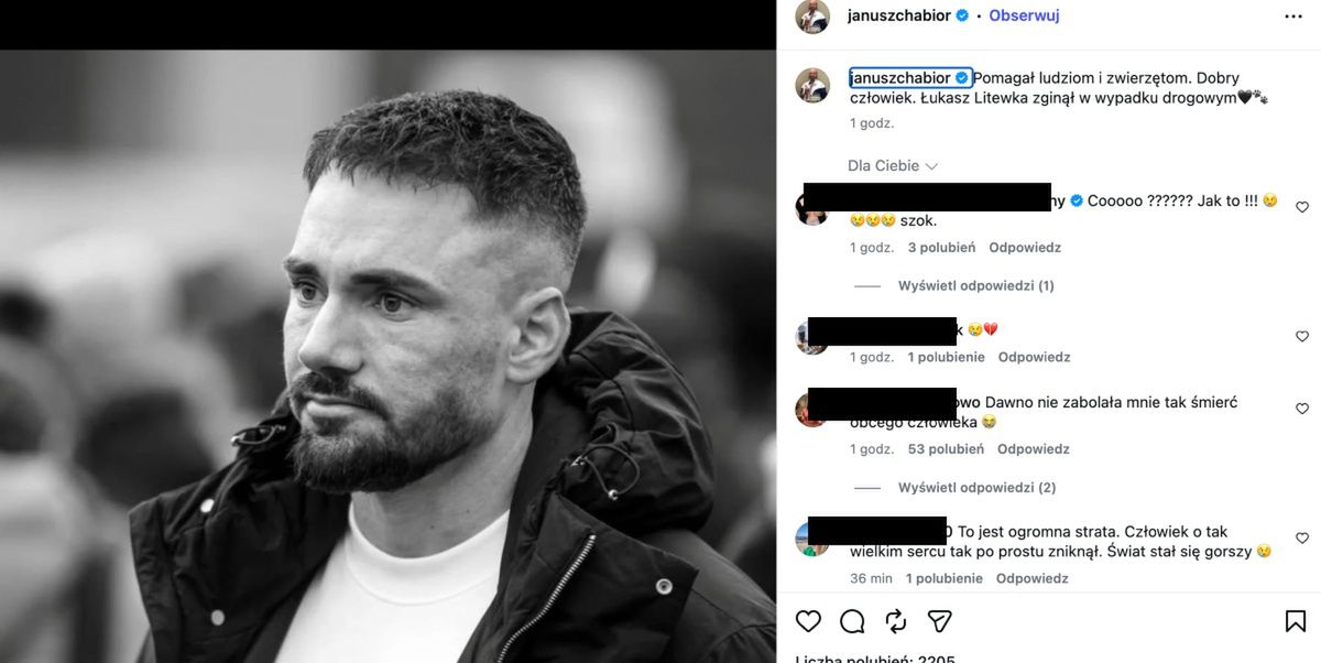 Janusz Chabior pożegnał Łukasza Litewkę