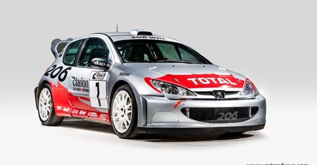 Rajdowy Peugeot 206 WRC z 2001 roku na sprzedaż. Jeździł nim Marcus Grönholm