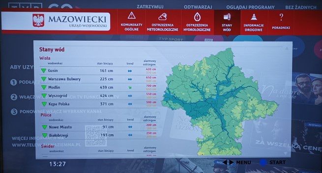 Portal TVP GO z serwisem wojewodów w MUX-5 naziemnej telewizji cyfrowej