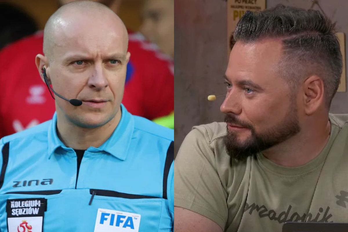 Na zdjęciu: Szymon Marciniak i Krzysztof Stanowski