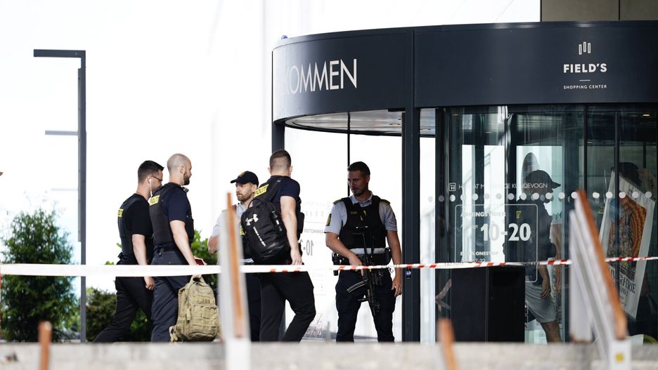 Shooting incident in Danish Shopping Center
epa10051021 Security personnel at Field's shopping center which is closed for at least a week, as police are still investigating the crime scene the day after Sunday's shooting, in Copenhagen, Denmark, 04 July 2022. A shooting took place, on the afternoon of 03 July, in the Fields shopping center on Amager in Copenhagen's Orestad. Copenhagen Police confirm that at least three people have been killed.  EPA/Mads Claus Rasmussen  DENMARK OUT 
Dostawca: PAP/EPA.
Mads Claus Rasmussen