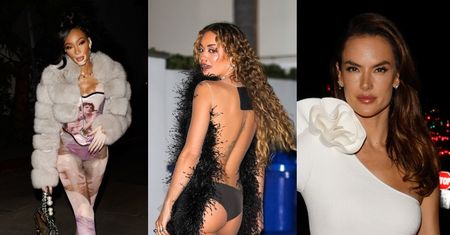 Rita Ora WIETRZY PUPĘ przy śmietniku z okazji 10-lecia kariery muzycznej. Przyszły też Alessandra Ambrosio i Winnie Harlow... (ZDJĘCIA)