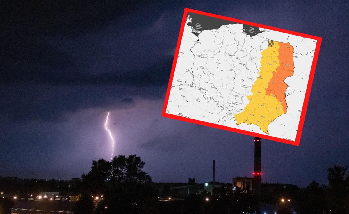 Silne burze spodziewane są na wschodzie Polski