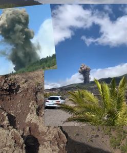 Wybuchł wulkan na kanaryjskiej wyspie La Palma. Imponujące nagrania