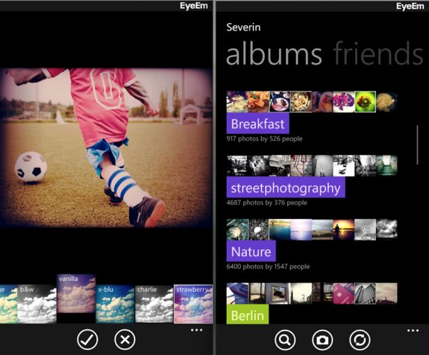 EyeEm - imitacja Instagramu dla Windows Phone'a