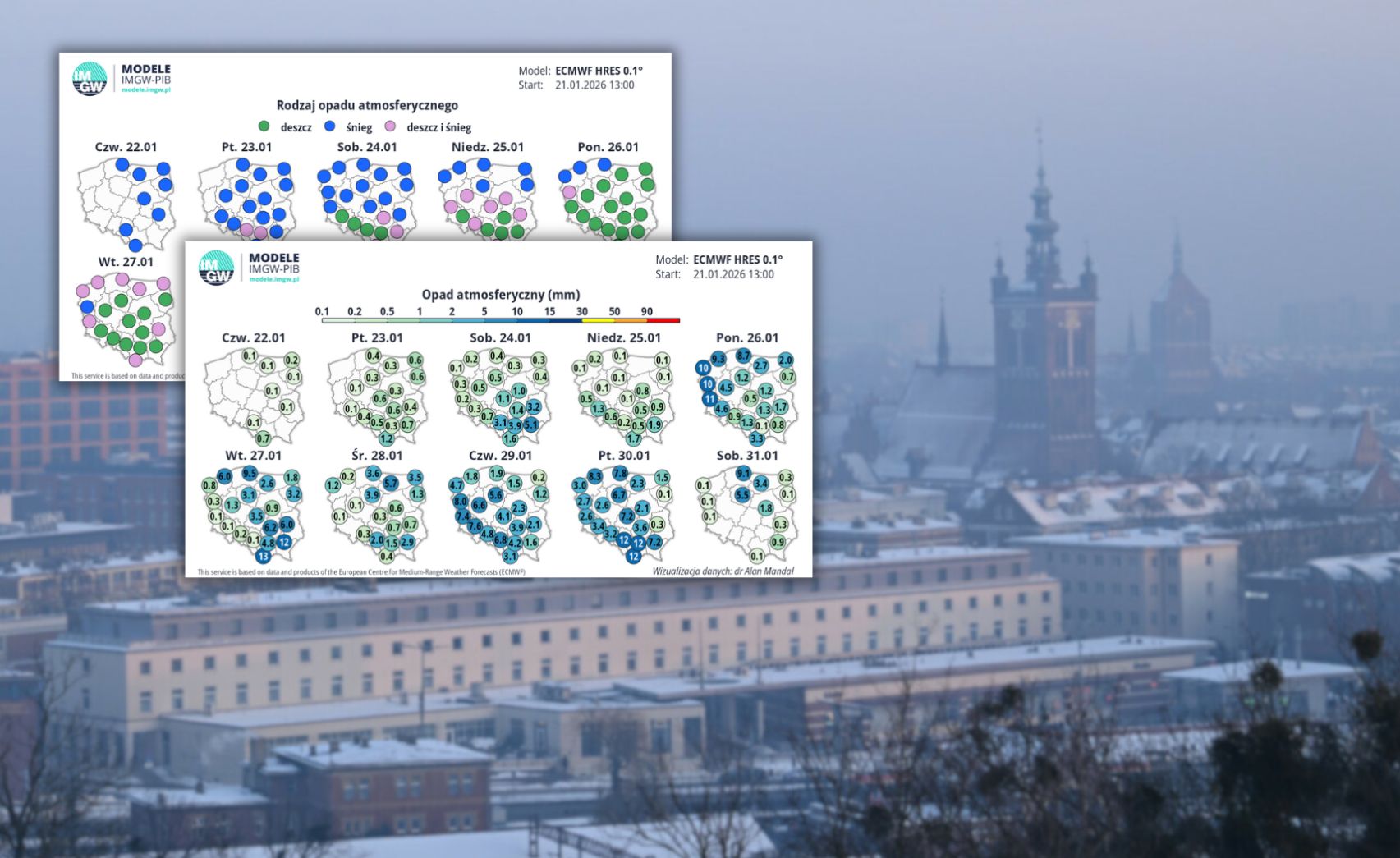 wiadomości,aktualności,WP Wiadomości Dynamiczny koniec stycznia. Od symbolicznego śniegu po ulewne deszcze
