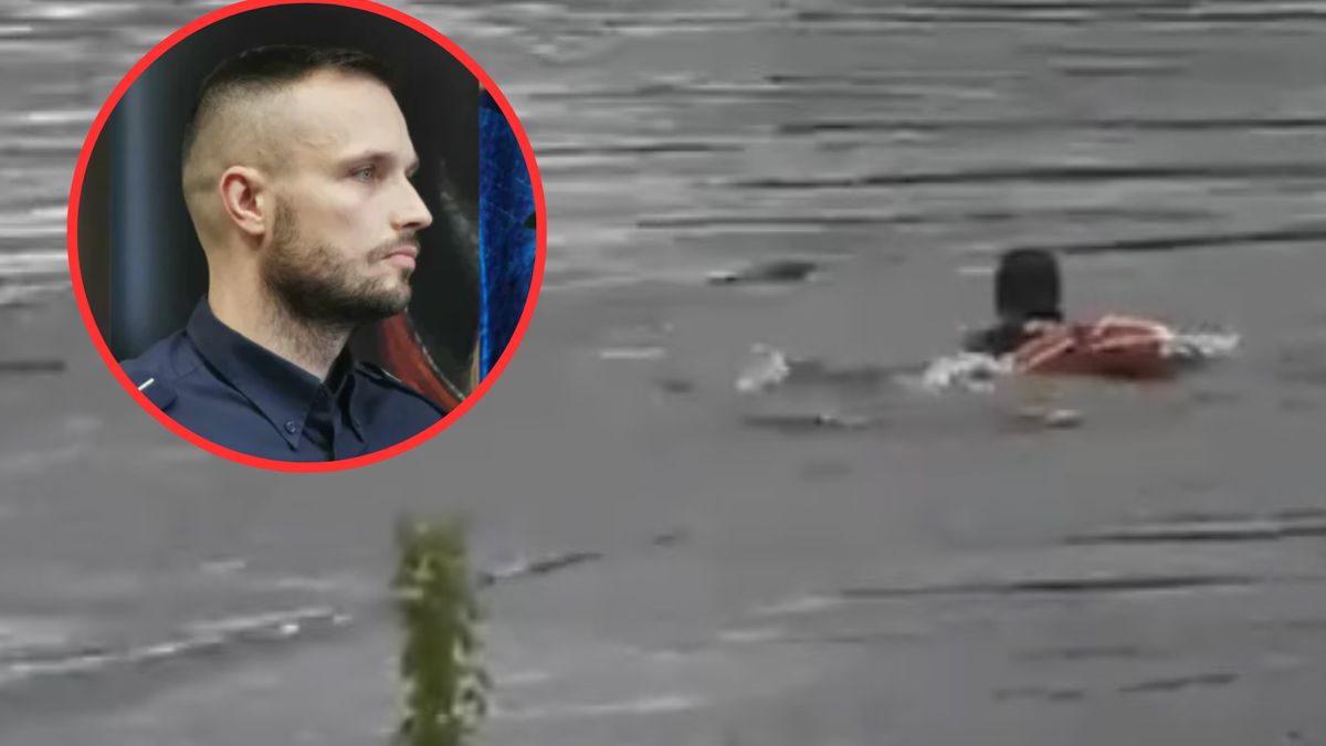 Policjant został bohaterem