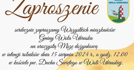 Dożynki w Woli Uhruskiej 2024. Koncert Mariusza Matery i Dariusza Tokarzewskiego z zespołu VOX. Zobacz godzinowy program