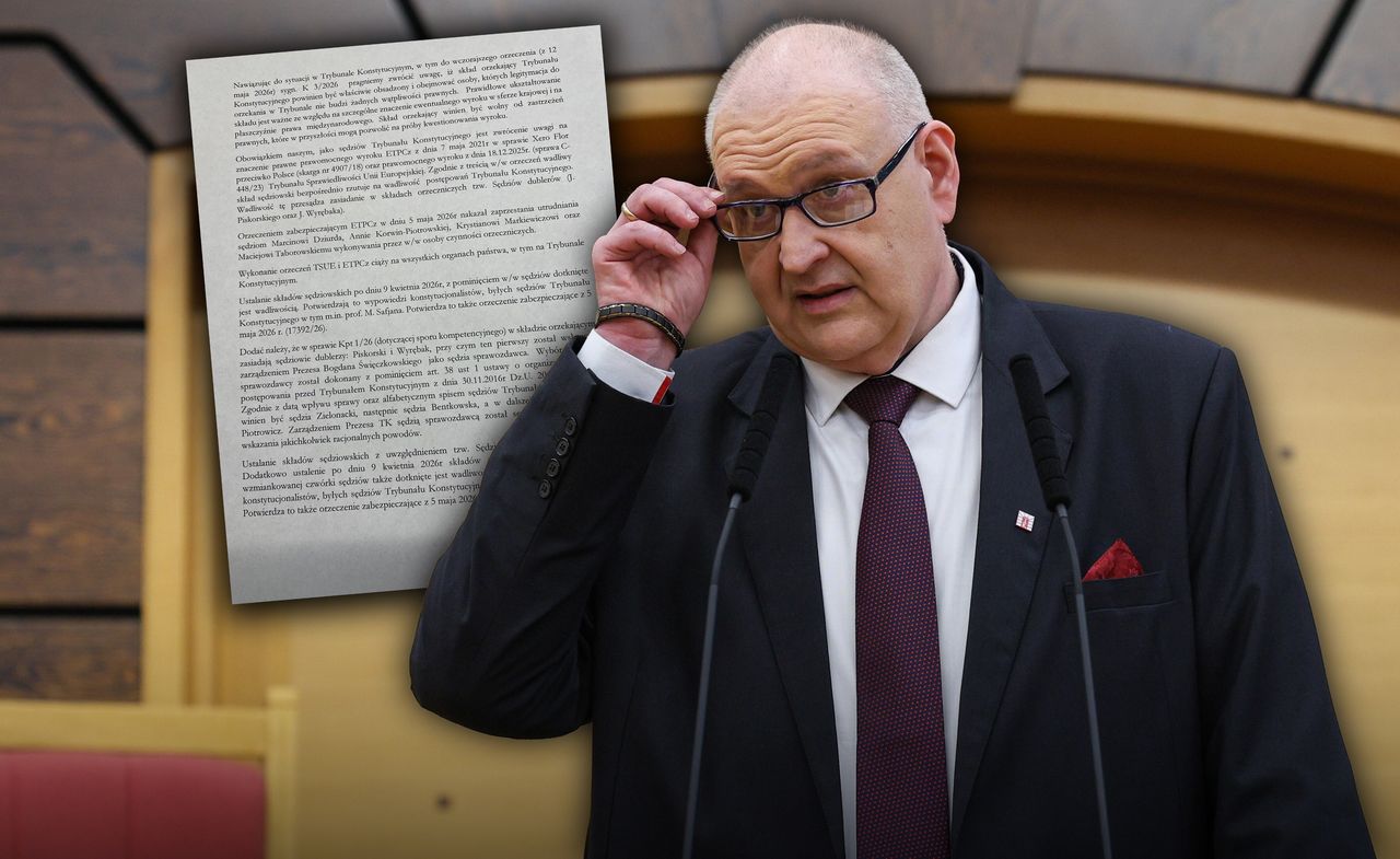 Pismo do Święczkowskiego. Apel sędziów, którzy odebrali ślubowania w Pałacu