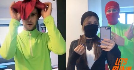 Sylwia i Mikołaj z "Love Island" chronią się przed koronawirusem, zakładając na głowę majtki (FOTO)