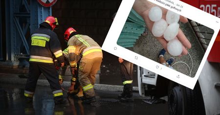 Ogromne kule gradu w Małopolsce i na Śląsku. Uszkodzone samochody i budynki