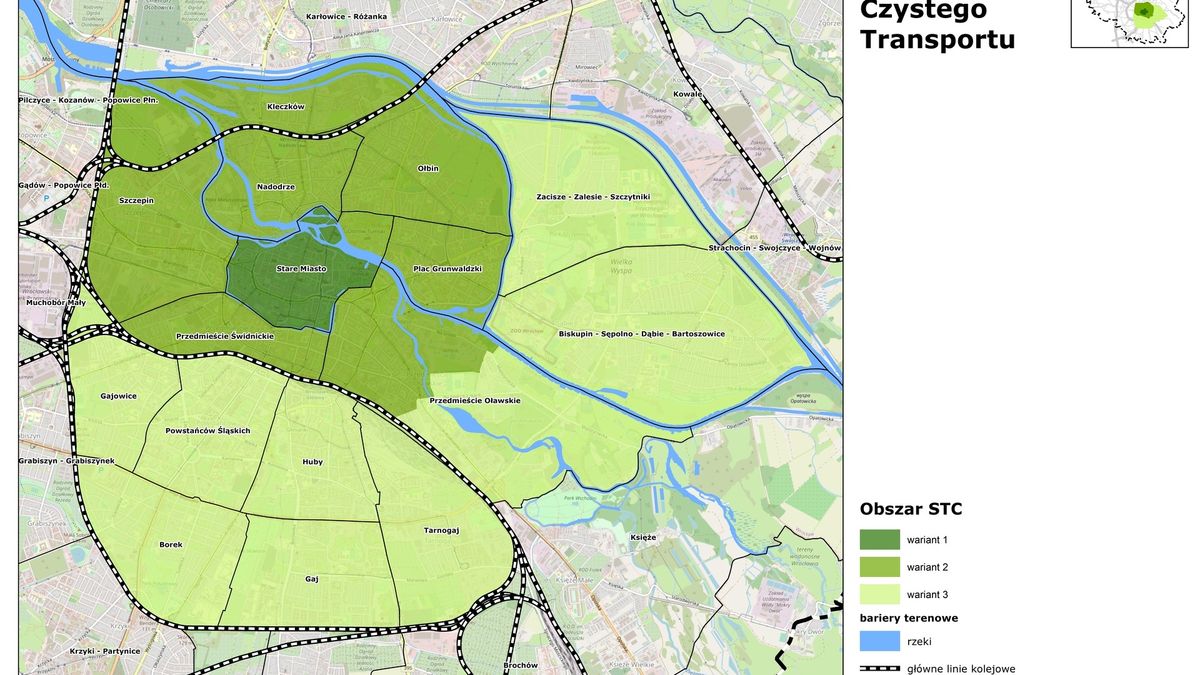 Proponowane są trzy strefy
