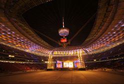 Pokaz możliwości oświetlenia Stadionu Narodowego (wideo)