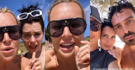 Blanka Lipińska TOPLESS śpiewa "Sto Lat" Annie-Marii Siekluckiej, a Michele Morrone pokrzykuje z wody (ZDJĘCIA)