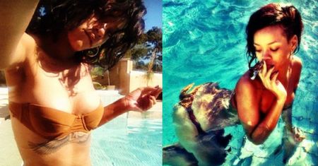 Rihanna pokazuje biust w bikini (FOTO)