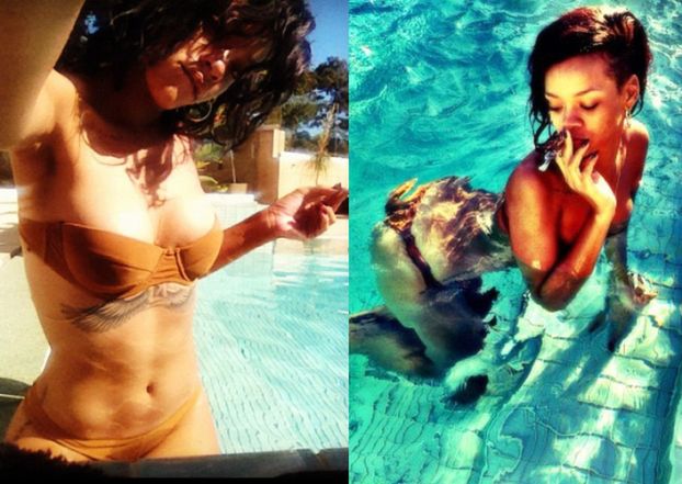 Rihanna pokazuje biust w bikini (FOTO)