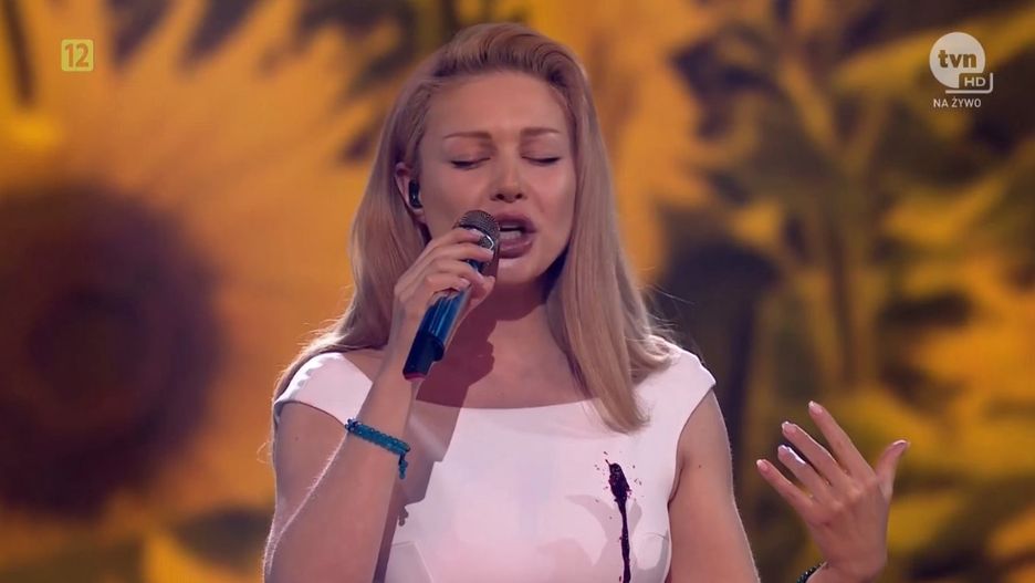 Tina Karol podczas koncertu "Razem z Ukrainą"