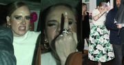 Rozjuszona Adele i jej wydatne usta pozdrawiają paparazzi środkowym palcem (ZDJĘCIA)