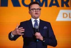 Do mikrofonu podeszła kobieta. Zapytała Hołownię i się zaczęło