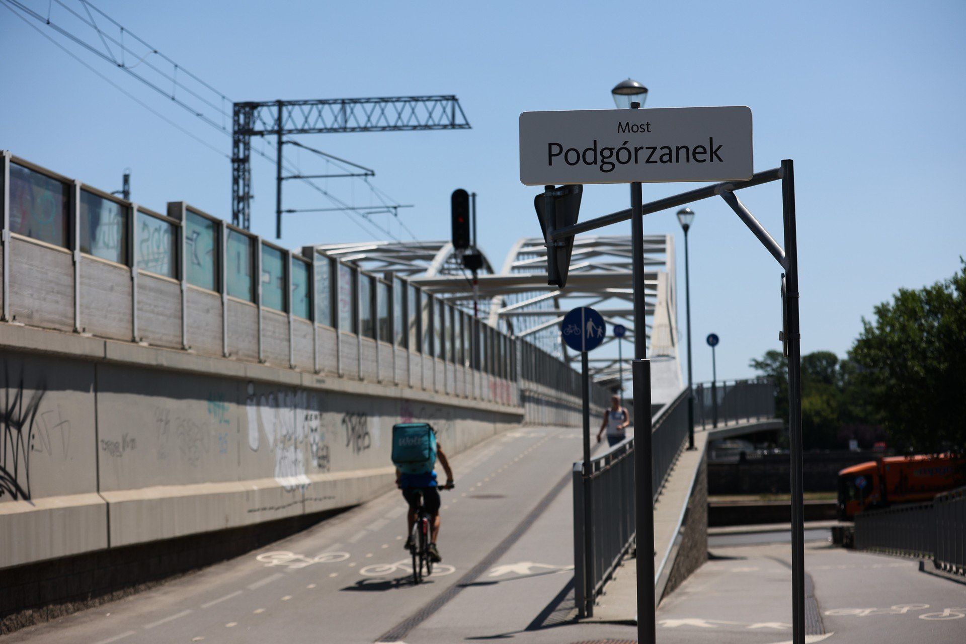 Kładka pieszo-rowerowa, łącząca Kazimierz z Zabłociem, została nazwana mostem Podgórzanek