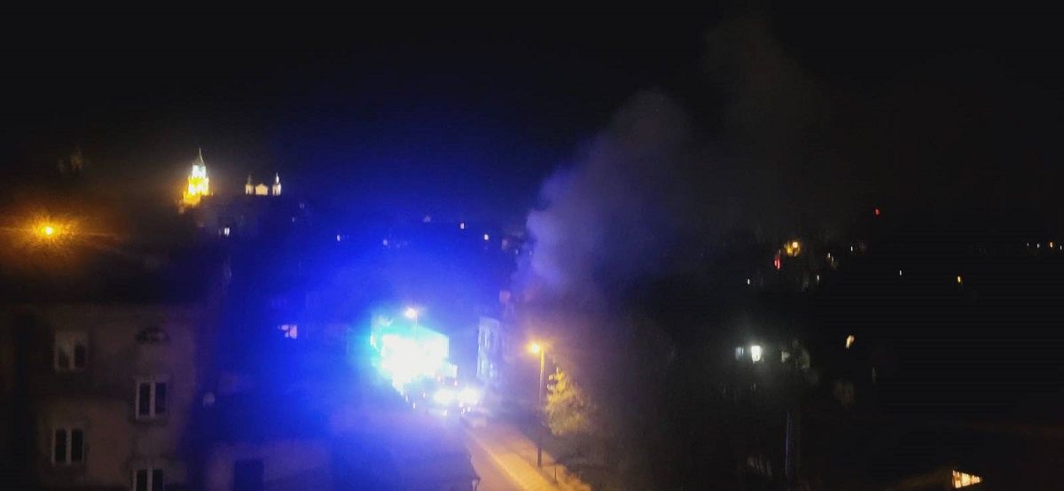 Akcja gaśnicza na ul. Dolnej Panny Marii
