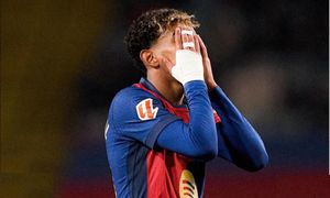 Mural Lamine'a Yamala został zniszczony. Wandal miał fantazję