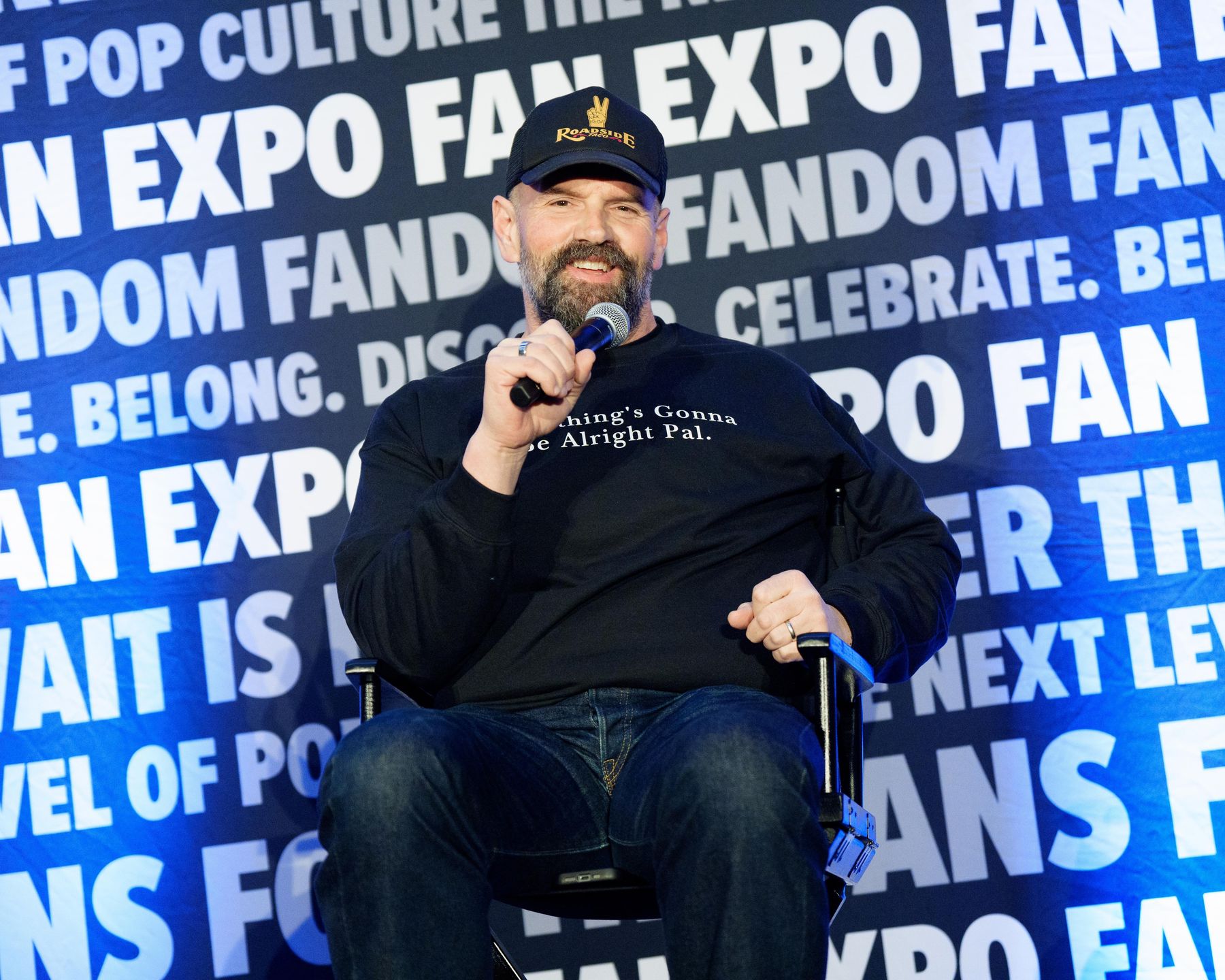 NEW ORLEANS, LOUISIANA - JANUARY 09: Ethan Suplee speaks on stage during 2026 FAN EXPO at Ernest N. Morial Convention Center on January 09, 2026 in New Orleans, Louisiana.  (Photo by Erika Goldring/Getty Images)