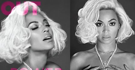 Beyonce TOPLESS i w białej peruce!