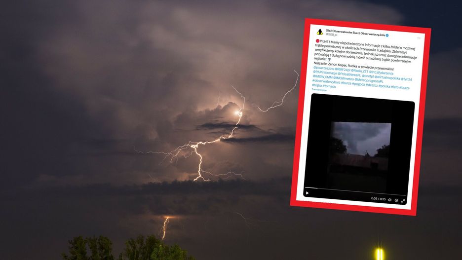 Niebezpieczna pogoda na Podkarpaciu