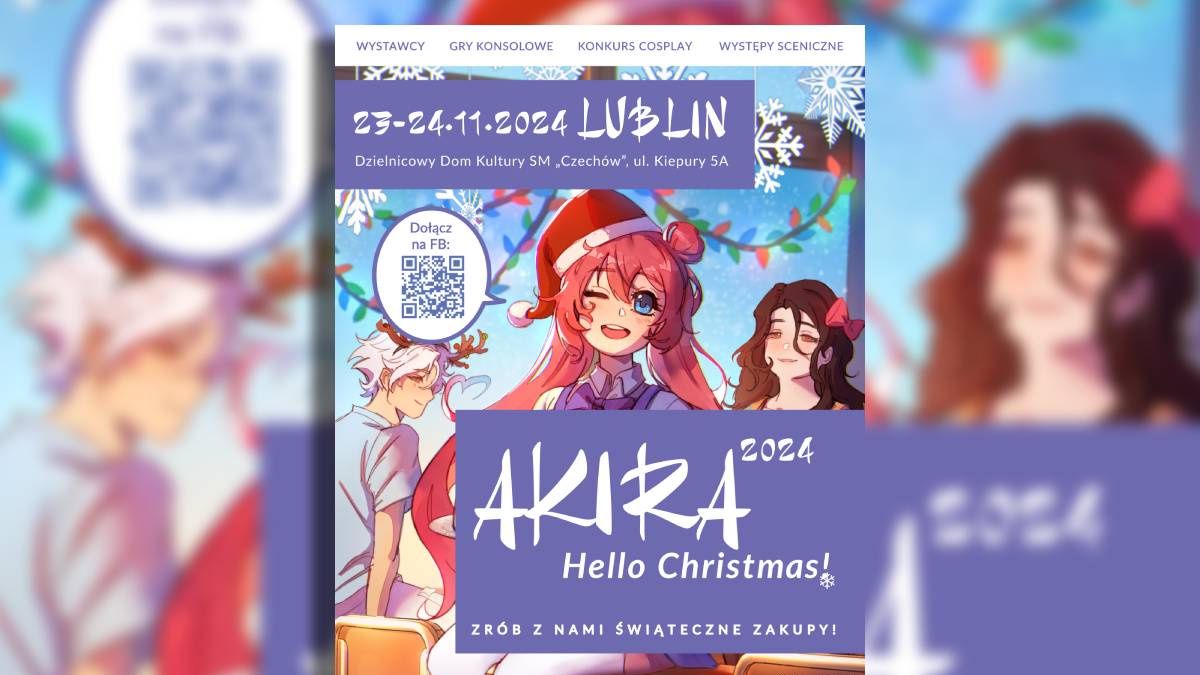 grafika plakat Akira Hello Christmas