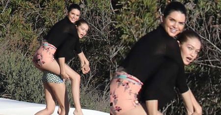 Gigi Hadid, Kendall Jenner i Ashley Graham wyginają się w Malibu (ZDJĘCIA)