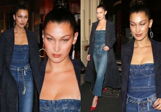 #TRENDY: Bella Hadid w dżinsowym kombinezonie