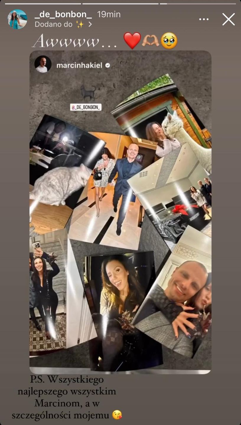 Ukochana Marcina Hakiela złożyła mu w sieci imieninowe życzenia