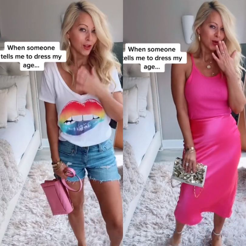 The 52-year-old influencer shows her styles. This is how she responds to criticism.